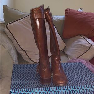 Tory Burch camel riding boots